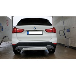 ✓Sportliche BMW X1 F48 Auspuff Schwarz - Für rundes Endrohr ca