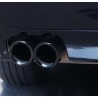 2x Auspuffblende Endrohr schwarz 70mm für 5er BMW F10 F11 F18 Sportauspuff Optik