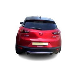 Carbon Endrohre Auspuffblenden 2x 100mm für Mazda CX-3 ab BJ 2015