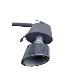 Sportauspuff Ulter Sport 101-406 mit Carbon Endrohren oval für AUDI A4 typ 8K (2008-2015)