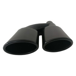 Endrohre Auspuffblende schwarz A-M-G Look für Mercedes S-Klasse E-Klasse C-Klasse SLK SL G-KLasse