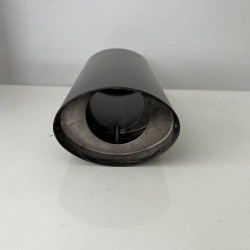 Auspuffblende schwarz für Toyota Corolla E12 2001-2007 1.4 Ø95x65mm