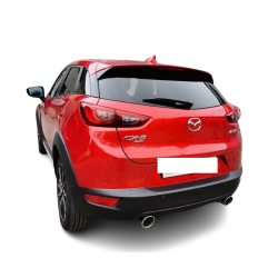 Sportauspuff 116-321/101RS für Mazda CX-3 CX3 2015-2018 rund 100mm abgeschrägt links rechts