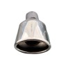 CARTUNER Auspuffblende Endrohr oval 95x65mm abgeschrägt Edelstahl für 50mm Anschluß