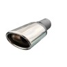 CARTUNER Auspuffblende Endrohr oval 95x65mm abgeschrägt Edelstahl für 50mm Anschluß