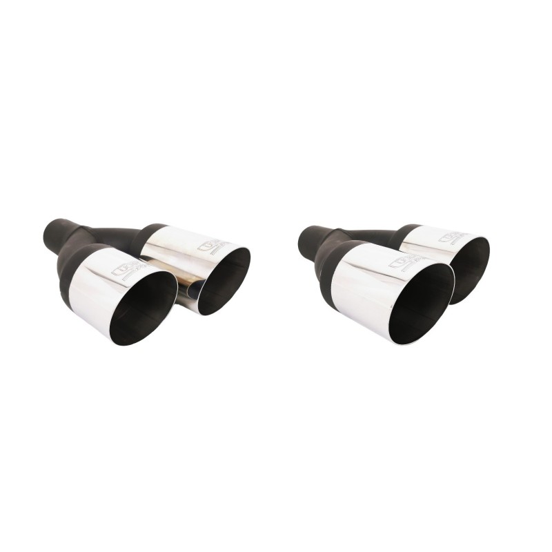 Ulter Sport Auspuffblenden Endrohre N2-08-1* 2x 80mm abgeschrägt versetzt