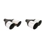 Ulter Sport Auspuffblenden Endrohre N2-08-1* 2x 80mm abgeschrägt versetzt