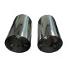 Auspuffblende Endrohr Doppelrohr 2x 76mm für BMW E60 E61 520 523 525 530 535
