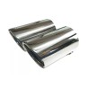 Auspuffblende Endrohr Doppelrohr 2x 76mm für BMW E60 E61 520 523 525 530 535