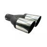 Ulter Sport Auspuffblende Endrohr N2-08-1* 2x 80mm abgeschrägt