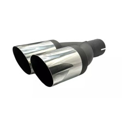 Ulter Sport Auspuffblende Endrohr N2-08-1* 2x 80mm abgeschrägt