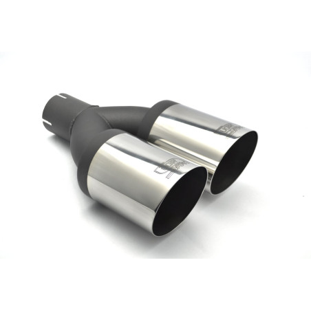 Ulter Sport Auspuffblende Endrohr N2-08-1* 2x 80mm abgeschrägt