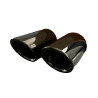 Auspuffblende für AUDI Q7 3.0 TDI Quattro 2006–2013 Edelstahl schwarz 95mm