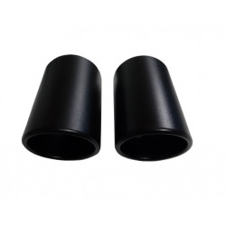 CARTUNER Auspuffblende Endrohr für 5er BMW E60 E61 Edelstahl Ø80mm schwarz