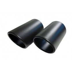 CARTUNER Auspuffblende Endrohr für 5er BMW E60 E61 Edelstahl Ø80mm schwarz