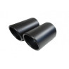 CARTUNER Auspuffblende Endrohr für 5er BMW E60 E61 Edelstahl Ø80mm schwarz