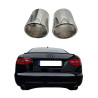 Auspuffblenden für AUDI A6 C6 4F BJ 2004-2011 Edelstahl 100mm Blende Auspuff