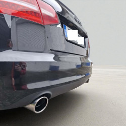 Auspuffblenden für AUDI A6 C6 4F BJ 2004-2011 Edelstahl 100mm Blende Auspuff