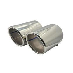 Auspuffblenden für AUDI A6 C6 4F BJ 2004-2011 Edelstahl 100mm Blende Auspuff