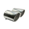 Auspuffblenden für AUDI A6 C6 4F BJ 2004-2011 Edelstahl 100mm Blende Auspuff