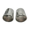 Auspuffblenden für AUDI A6 C6 4F BJ 2004-2011 Edelstahl 100mm Blende Auspuff