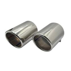 Auspuffblenden für AUDI A6 C6 4F BJ 2004-2011 Edelstahl 100mm Blende Auspuff