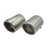 Auspuffblenden für AUDI A6 C6 4F BJ 2004-2011 Edelstahl 100mm Blende Auspuff