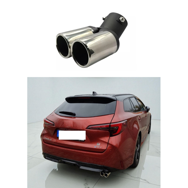 Auspuffblende für Toyota Corolla Hybrid Touring Sports E21 ab 2019 Endrohr Blende Auspuff