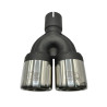 Endrohr Ulter Sport N2-07K Rund 80mm Auspuffblende Doppelendrohr