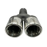 Endrohr Ulter Sport N2-07 Rund 80mm Auspuffblende Doppelendrohr