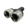 Endrohr Ulter Sport N2-07 Rund 80mm Auspuffblende Doppelendrohr
