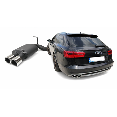 Ulter Sportauspuff 101-237/80RS für AUDI A6 C7 4G 2011-2018 AVANT Kombi Diesel 2x70mm