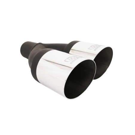 Ulter Sport Auspuffblende Endrohr rechte Seite N2-08-1* 2x 80mm abgeschrägt versetzt