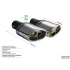 Endrohre Ulter Sport N1-27 Links Rechts Oval 120x80mm