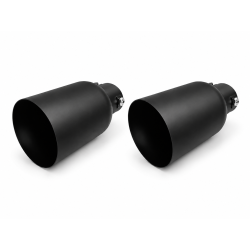 Duplex Auspuffblenden Endrohre 100mm für FORD KUGA schwarz Edelstahl