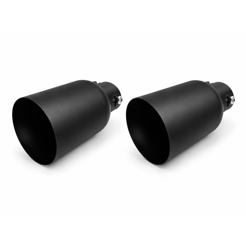 Duplex Endrohrsatz Sportauspuff für VW Golf GTI 100mm rund schwarz Edelstahl