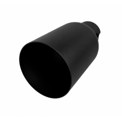 2x Auspuffblenden Endrohre Endrohrsatz Ø100mm schwarz Anschluß bis zu 60mm