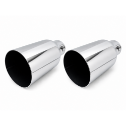 Duplex Auspuffblenden Endrohre 100mm für FORD KUGA Edelstahl