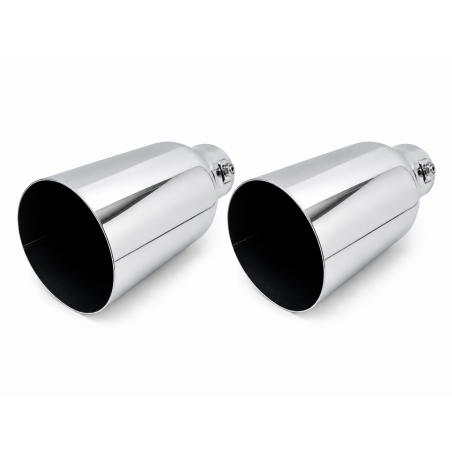 Duplex Endrohrsatz Sportauspuff für VW Golf GTI 100mm rund Edelstahl