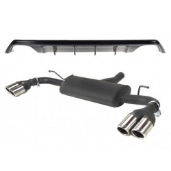 Duplex Sportauspuff Ulter Sport d108-435/70RS mit Diffusor